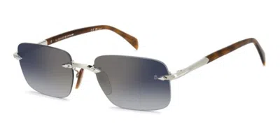 David Beckham Db 1195/s 8jd/1v Occhiali Da Sole Argentati Per Uomo In Silver