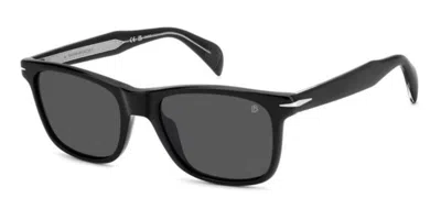 David Beckham Db 1197/s Polarized 807/m9 Occhiali Da Sole Neri Per Uomo In Black