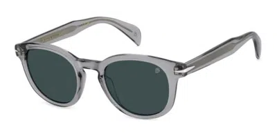 David Beckham Db 1198/s Kb7/ku Men's Sunglasses Grey Size 50 In Green