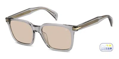 David Beckham Db 1199/g/s Vestibilità Orientale Kb7/3o Occhiali Da Sole Grigi Per Uomo