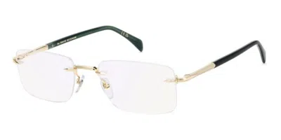 David Beckham Db 1202 Pef/2y Blu-light Block Occhiali Da Vista Oro Per Uomo (solo Montatura) In Gold