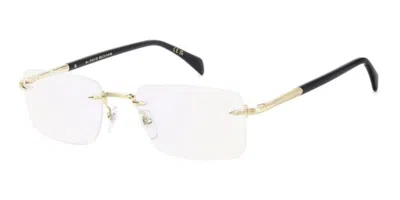 David Beckham Db 1202 Rhl/2y Blu-light Block Occhiali Da Vista Oro Per Uomo (solo Montatura) In Gold