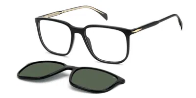 David Beckham Db 1210/c With Clip-on 807 Occhiali Da Vista Neri Per Uomo (solo Montatura) In Black