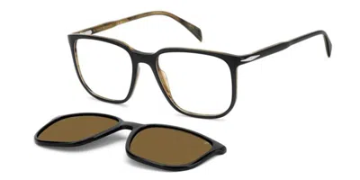 David Beckham Db 1210/c With Clip-on Ppo Occhiali Da Vista Neri Per Uomo (solo Montatura)
