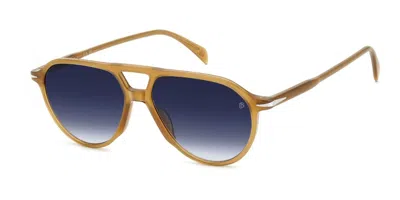 David Beckham Db 1218/s Fmp/08 Occhiali Da Sole Arancioni Per Uomo In Opaque Ochre Orange