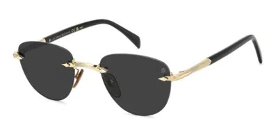 David Beckham Db 1224/s Rhl/ir Occhiali Da Sole Per Uomo In Gold