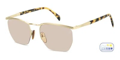 David Beckham Db 1225/s Hm2/63 Occhiali Da Sole Oro Per Uomo In Gold