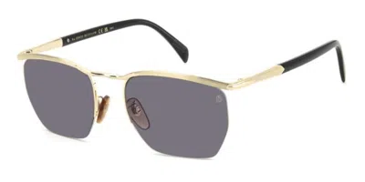 David Beckham Db 1225/s Rhl/0d Occhiali Da Sole Oro Per Uomo In Gold