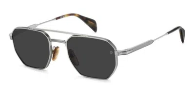 David Beckham Db 1229/s 85k/2k Occhiali Da Sole Per Uomo In Silver