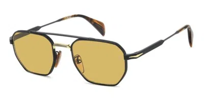 David Beckham Db 1229/s I46/j9 Men's Sunglasses  Size 52 In Black