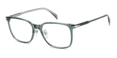 David Beckham Db 1233/g Vestibilità Orientale B59 Occhiali Da Vista Verdi Per Uomo (solo Montatura) In Transparent Green On Clear