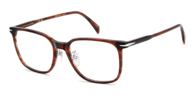 David Beckham Db 1233/g Vestibilità Orientale Ex4 Occhiali Da Vista Marroni Per Uomo (solo Montatura) In Brown Horn