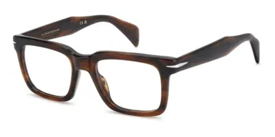 David Beckham Db 1237 Ex4 Occhiali Da Vista Marroni Per Uomo (solo Montatura) In Brown