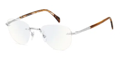 David Beckham Db 1243 9ci/2y Occhiali Da Vista Argentati Per Uomo (solo Montatura) In Palladium Silver
