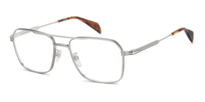 David Beckham Db 1248 010 Occhiali Da Vista Argentati Per Uomo (solo Montatura) In Palladium Silver