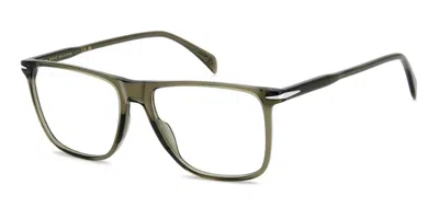 David Beckham Db 1249 4c3 Occhiali Da Vista Verdi Per Uomo (solo Montatura) In Transparent Olive Green