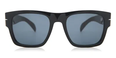 David Beckham Db 7000/s Bold 807/ku Occhiali Da Sole Neri Per Uomo In Black
