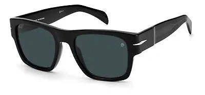 Pre-owned David Beckham Db 7000/s Bold Black/blue 54/20/145 Men Sunglasses