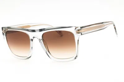 David Beckham Db 7000/s Flat 063m Ha Transparent Grey/dark Brown Gradient In Purple