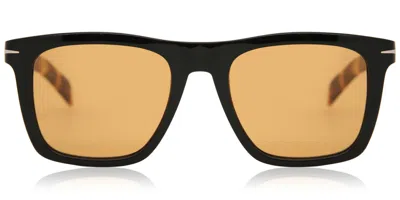 David Beckham Db 7000/s Wr7/w7 Occhiali Da Sole Neri Per Uomo In Black