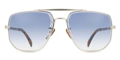 David Beckham Db 7001/s 010/08 Occhiali Da Sole Argentati Per Uomo