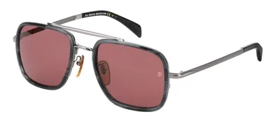 David Beckham Db 7002/s Poh/u1 Occhiali Da Sole Grigi Per Uomo In Gray
