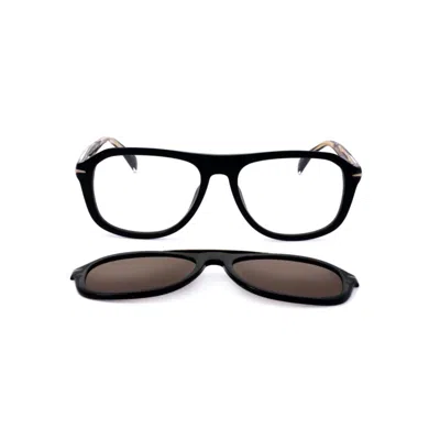 David Beckham Db 7006/g/cs Rectangular Black Acetate Eyeglass Frames In White