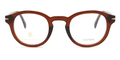 David Beckham Db 7017 09q Men's Glasses Brown Size 46 - Free Lenses - Blue Light Block Available In Transparent Brown