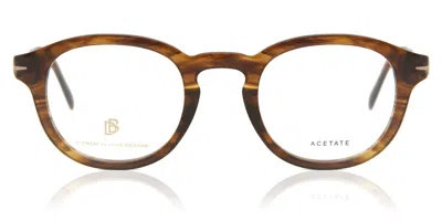David Beckham Db 7017 Hqz Occhiali Da Vista Tartarugatishell Per Uomo (solo Montatura) In Brown