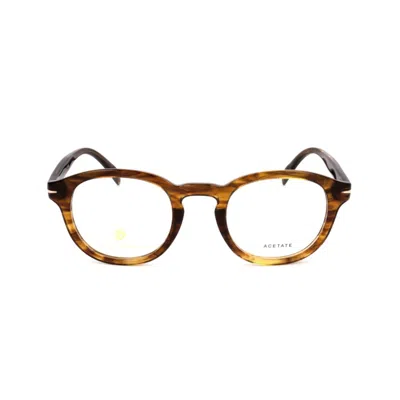 David Beckham Db 7017 Rounded Rectangular Acetate Eyeglasses In Multi