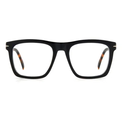 DAVID BECKHAM DB 7020 BOLD RECTANGULAR FRAME EYEGLASSES