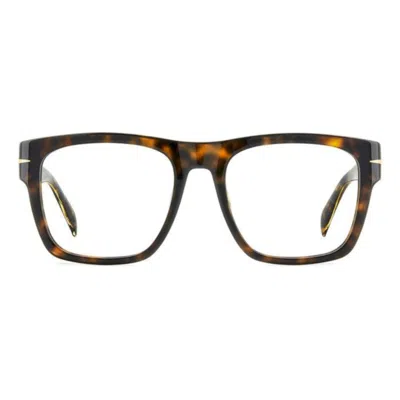 David Beckham Db 7020/bold Square Tortoiseshell Eyeglasses In Black