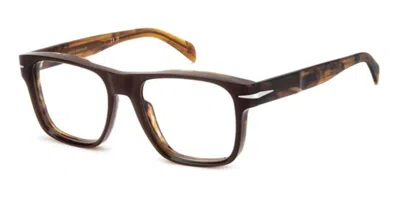 David Beckham Db 7020/crafted Ex4 Occhiali Da Vista Marroni Per Uomo (solo Montatura) In Brown