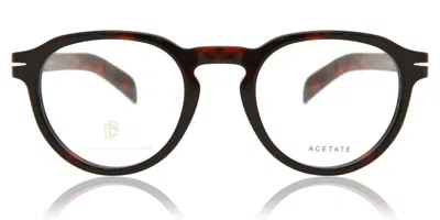 David Beckham Db 7021 0uc Occhiali Da Vista Tartarugatishell Per Uomo (solo Montatura) In Brown