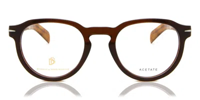 David Beckham Db 7021 C9b Occhiali Da Vista Tartarugatishell Per Uomo (solo Montatura) In Brown