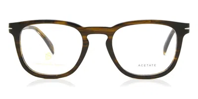 David Beckham Db 7022 Ex4 Occhiali Da Vista Marroni Per Uomo (solo Montatura) In Brown