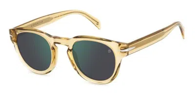 David Beckham Db 7041/s Flat Fmp/mt Men's Sunglasses Yellow Size 49