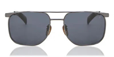 David Beckham Db 7048/s Kj1/ir Occhiali Da Sole Grigi Per Uomo In Gray