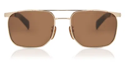 David Beckham Db 7048/s Rhl/70 Occhiali Da Sole Oro Per Uomo In Gold