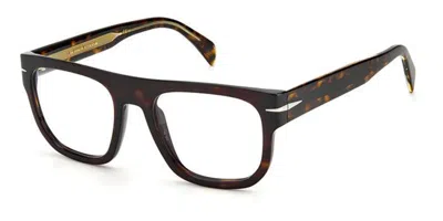 David Beckham Db 7052 086 Men's Glasses Tortoiseshell Size 53 - Free Lenses - Blue Light Block Available In Brown