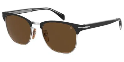 David Beckham Db 7057/f/s Vestibilità Orientale 124/70 Occhiali Da Sole Neri Per Uomo