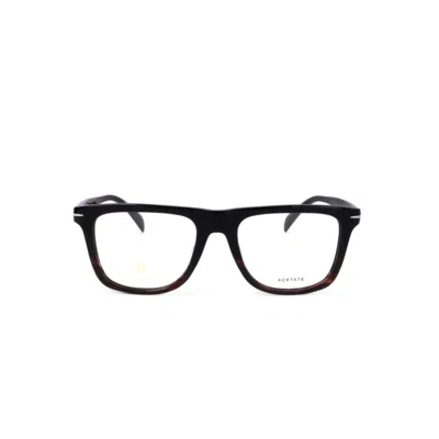 David Beckham Db 7061/f Rectangular Gradient Frame Eyeglasses In White