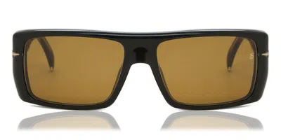 David Beckham Db 7063/s 807/70 Occhiali Da Sole Neri Per Uomo In Black