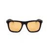 David Beckham Db 7066/f/s Bold Tortoiseshell-patterned Rectangular Sunglasses In Black