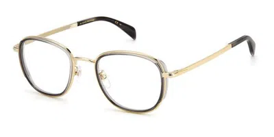David Beckham Db 7075/g Asian Fit 2f7 Men's Glasses Gold Size 51 - Free Lenses - Blue Light Block Available