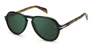 David Beckham Db 7079/s 0wm/mt Men's Sunglasses Black Size 55 In Brown