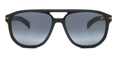 David Beckham Db 7080/s 807/9o Men's Sunglasses Black Size 56
