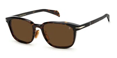 David Beckham Db 7081/f/s Asian Fit 086/70 Men's Sunglasses Tortoiseshell Size 54 In Brown
