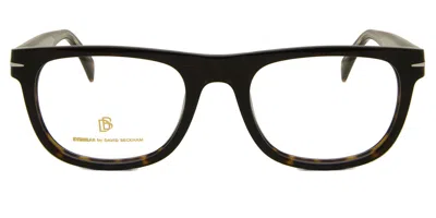 David Beckham Db 7085 Men's Glasses, Tortoiseshell, Size 52 In Brown