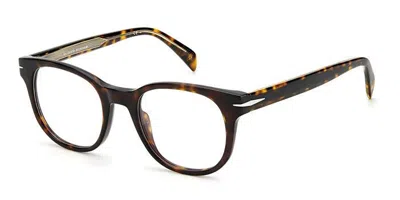 David Beckham Db 7088 Men's Glasses, Tortoiseshell, Size 50 In Brown